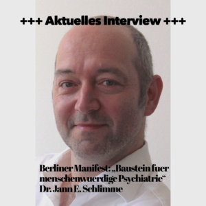 Interview mit Dr. Schlimme zum Berliner Manifest